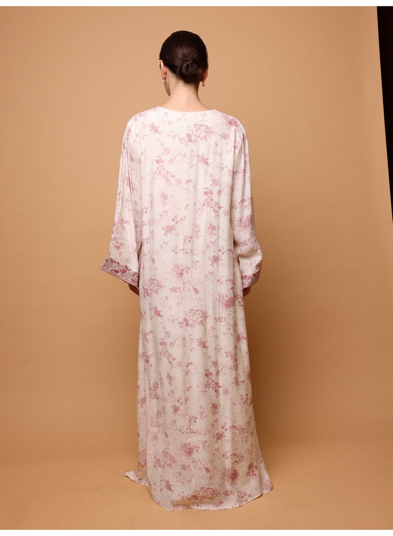 Ikkxa Shaden Jalabiya IK6040 Pink - Image 3